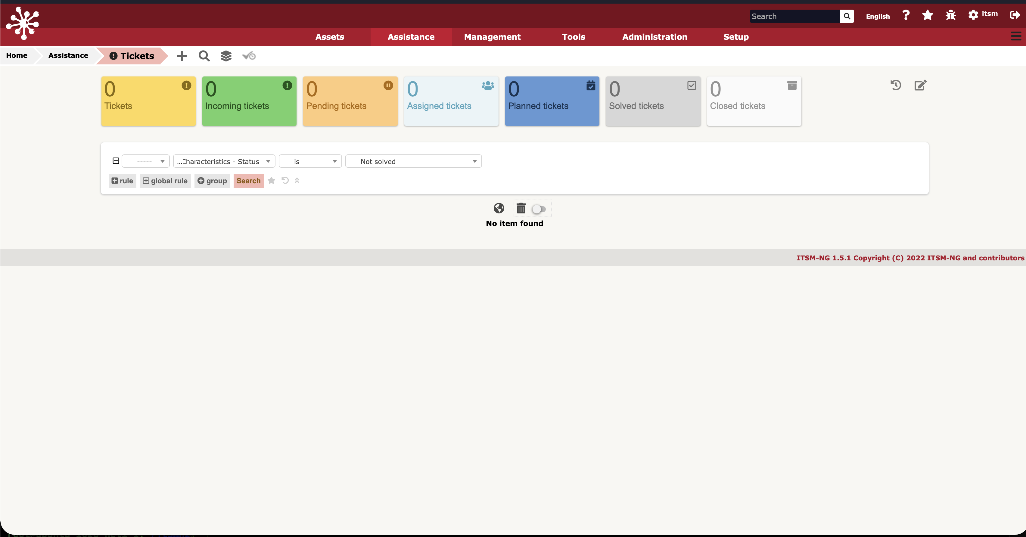 ITSM-NG Screenshot
