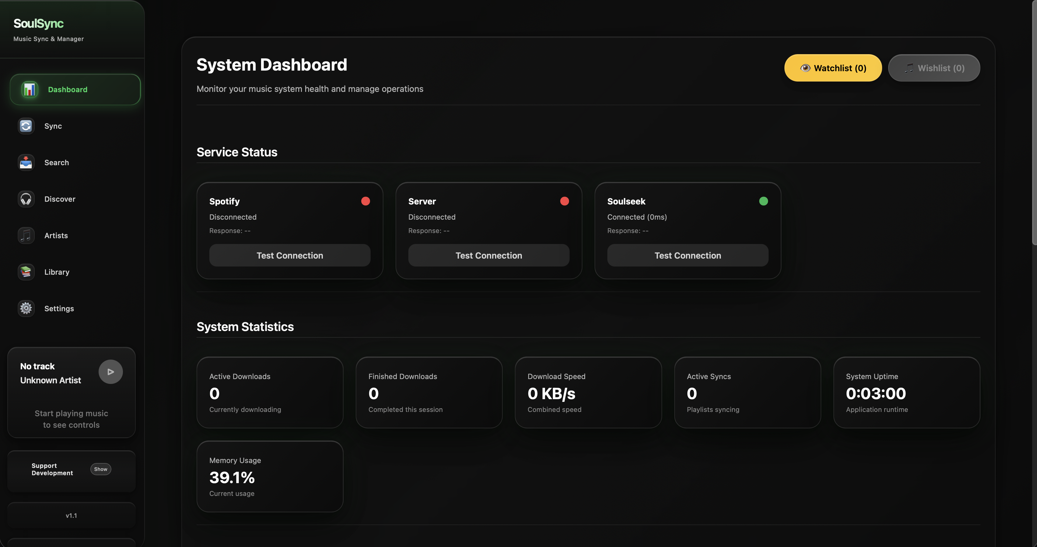 SoulSync Screenshot